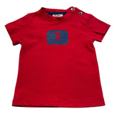 Trussardi T-Shirt Girocollo Tinta Unita con Stampa per Neonato TIP26093TS ROSSO TRUSSARDI 