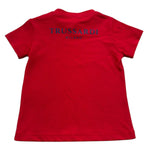 Trussardi T-Shirt Girocollo Tinta Unita con Stampa per Neonato TIP26093TS ROSSO TRUSSARDI 