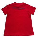 Trussardi T-Shirt Girocollo Tinta Unita con Stampa per Neonato TIP26093TS ROSSO TRUSSARDI 