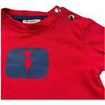 Trussardi T-Shirt Girocollo Tinta Unita con Stampa per Neonato TIP26093TS ROSSO TRUSSARDI 