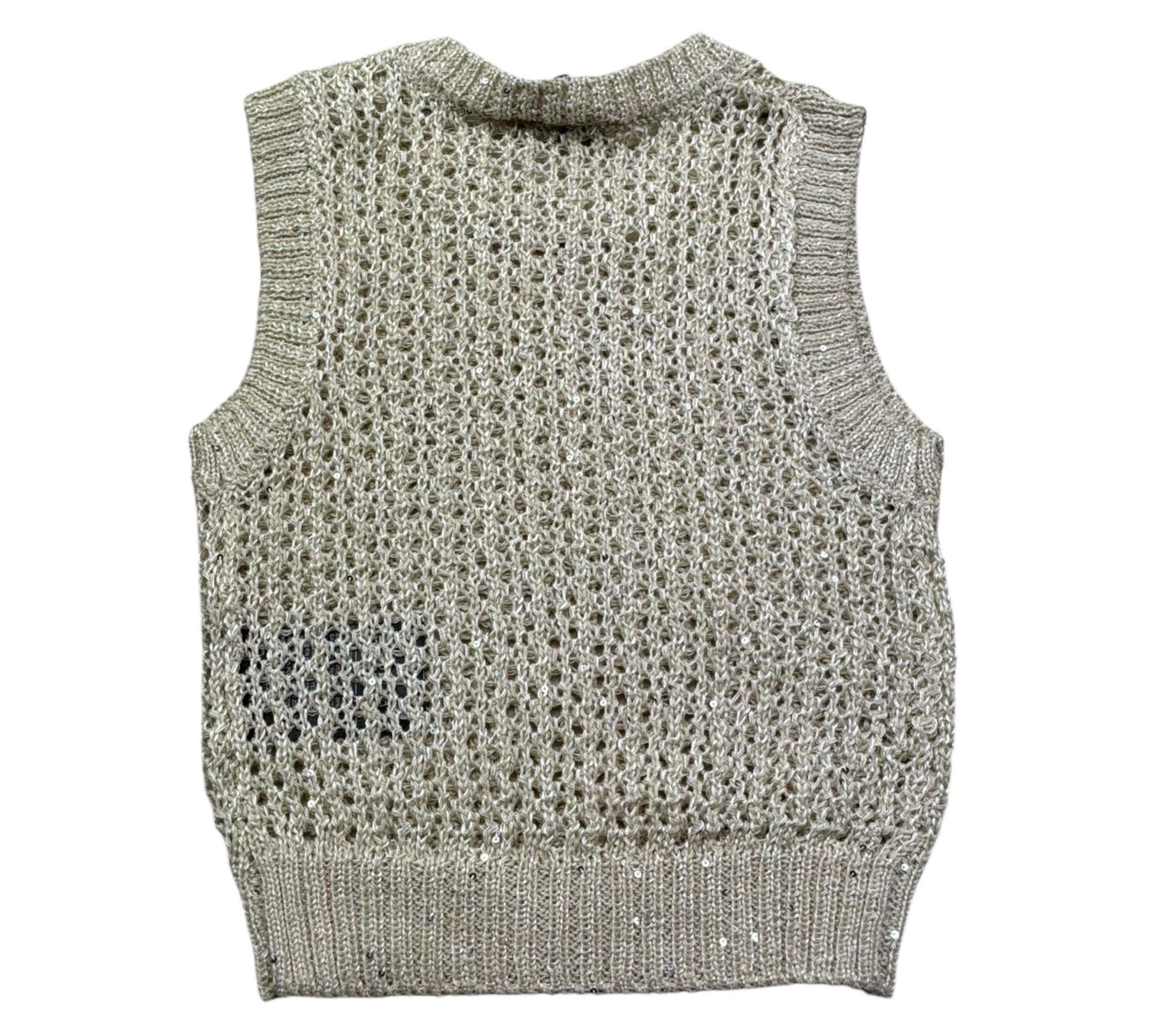 Trussardi Canotta Tinta Unita Traforata per Neonata TIP26108GL BEIGE TRUSSARDI 