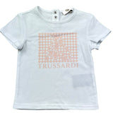 Trussardi T-Shirt Girocollo Tinta Unita con Stampa per Neonata TIP26134TS BIANCO TRUSSARDI 