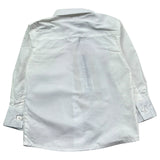 Trussardi Camicia Manica Lunga Tinta Unita con Logo per Neonato TIP26145CA BIANCO TRUSSARDI 