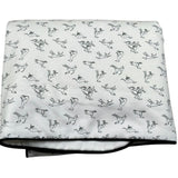 Trussardi Coperta Tinta Unita con Stampe Logo per Neonato TL26004CE BIANCO TRUSSARDI 