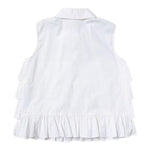 Twinset Camicia Giromanica Tinta Unita con Balze per Neonata 231GJ2042 BIANCO TWINSET 