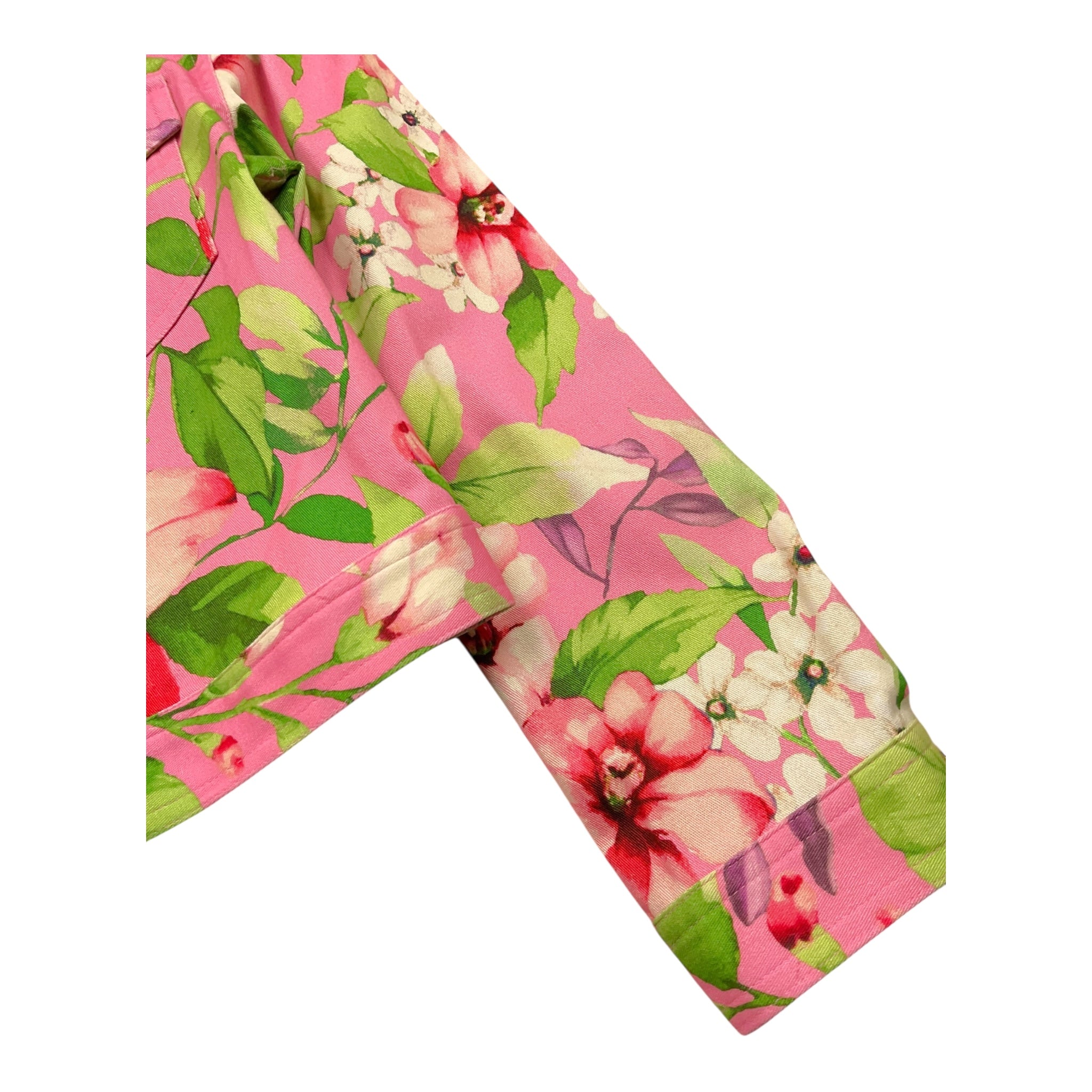 Twinset Giubbino Tinta Unita con Fantasia Fiori per Bambina 231GJ2170 ROSA TWINSET 