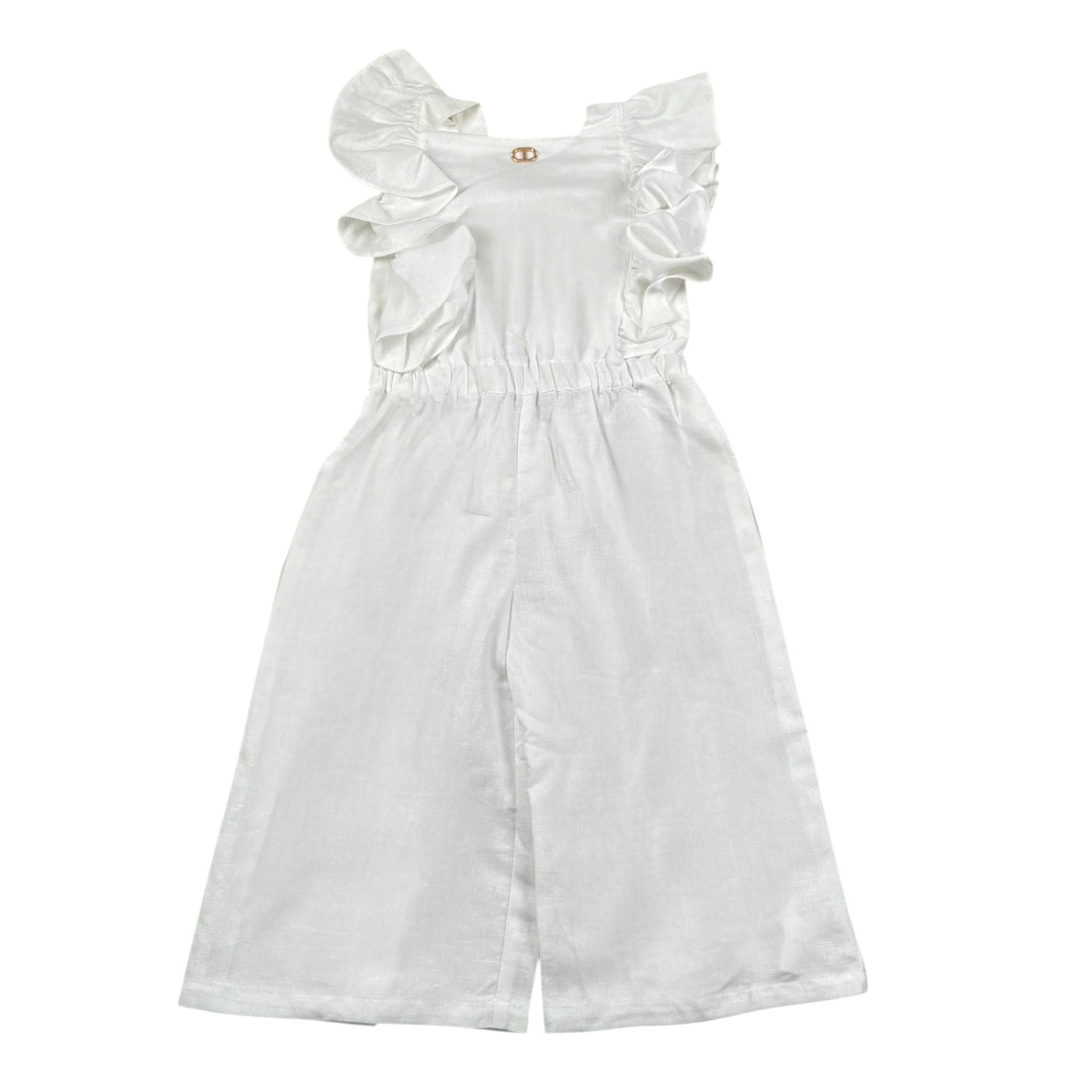 Twinset Tuta Tinta Giromanica Tinta Unita per Neonata 251GJ2405XN BIANCO TWINSET 