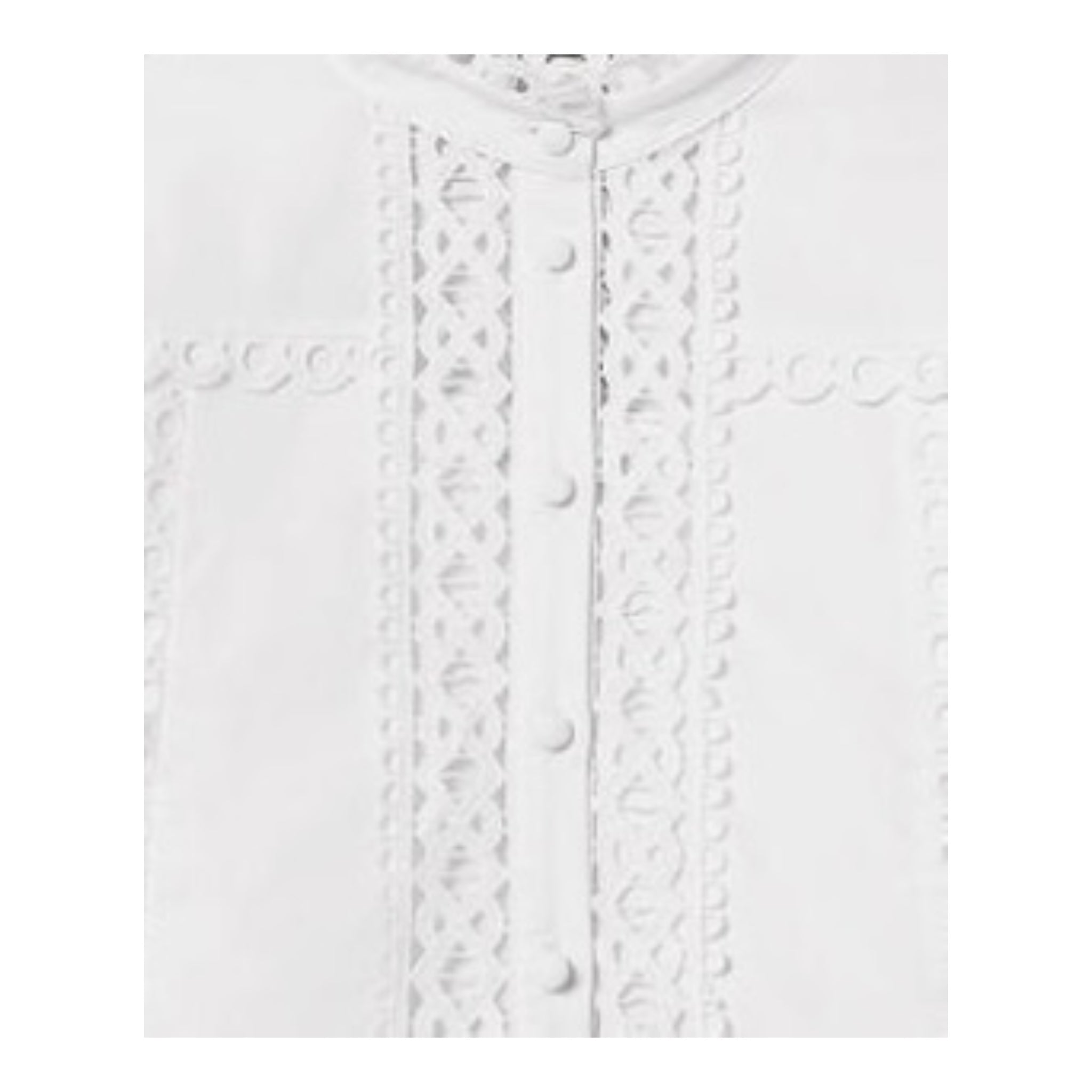 Twinset Camicia Tinta Unita Traforata per Bambina 251GJ2411 BIANCO TWINSET 