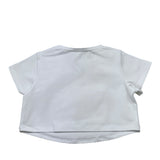 Twinset T-Shirt Girocollo Tinta Unita con Ricami per Neonata 251GJ2480N BIANCO TWINSET 