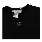 Twinset T-Shirt Girocollo Tinta Unita per Bambina 251GJ2481X NERO TWINSET 