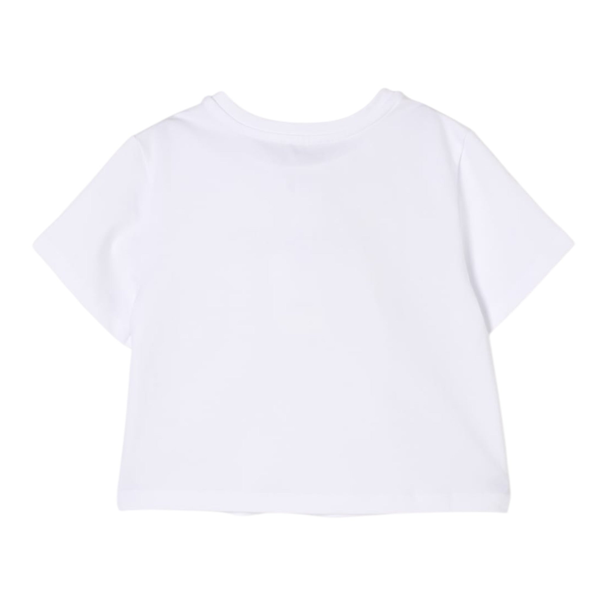 Twinset T-Shirt Girocollo Tinta Unita con Stampa per Bambina 251GJ2484X BIANCO TWINSET 