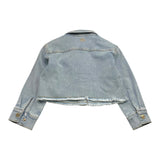 Twinset Giubbino In Denim Tinta Unita per Bambina 251GJ2512 AZZURRO TWINSET 