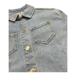 Twinset Giubbino In Denim Tinta Unita per Bambina 251GJ2512 AZZURRO TWINSET 