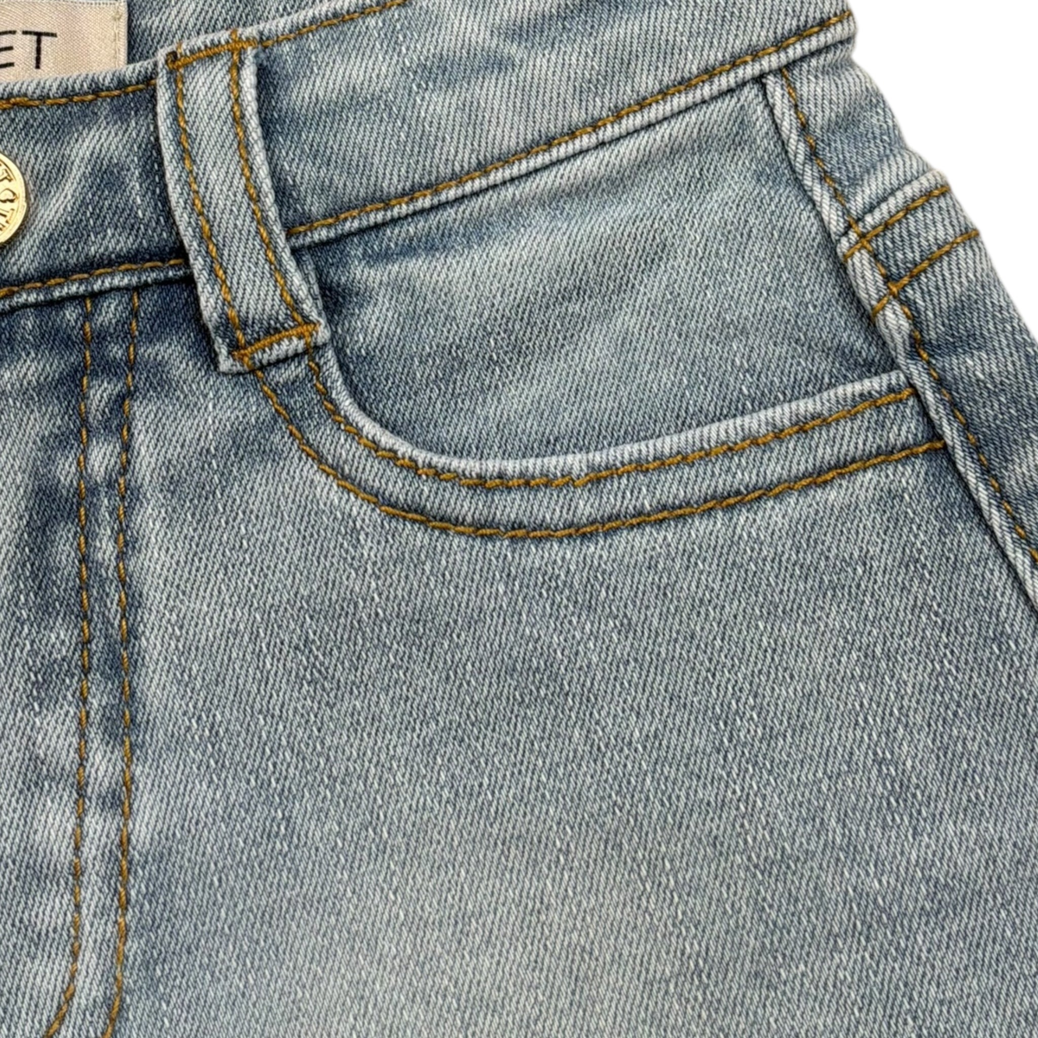 Twinset Short In Denim Tinta Unita con Girovita Regolabile per Bambina 251GJ2521XX AZZURRO TWINSET 