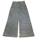 Twinset Jeans Tinta Unita Modello A Palazzo con Tasche Americane per Bambina 251GJ2541 AZZURRO TWINSET 