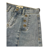 Twinset Jeans Tinta Unita Modello A Palazzo con Tasche Americane per Bambina 251GJ2541 AZZURRO TWINSET 