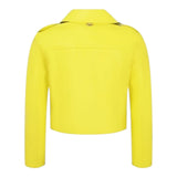Twinset Giubbino In Ecopelle Tinta Unita con Zip per Bambina 251GJ2561 GIALLO TWINSET 