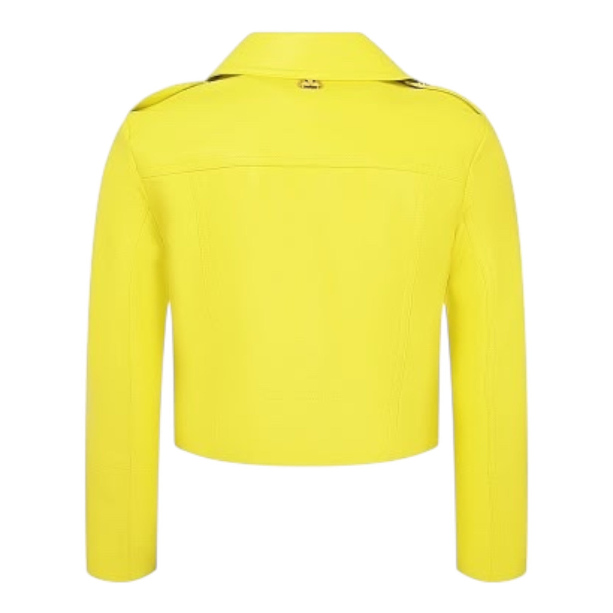 Twinset Giubbino In Ecopelle Tinta Unita con Zip per Bambina 251GJ2561 GIALLO TWINSET 