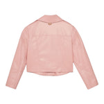 Twinset Giubbino In Ecopelle Tinta Unita con Zip per Bambina 251GJ2561 ROSA TWINSET 