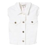 Twinset Giubbino In Denim Tinta Unita per Bambina 251GJ2612 BIANCO TWINSET 