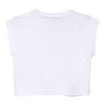 Twinset T-Shirt Girocollo Tinta Unita con Stampa per Bambina 251GJ2QR1 BIANCO TWINSET 