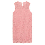 Twinset Abito Giromanica tinta unita Traforato Rosa per Bambina 251GJ2QR3X ROSA TWINSET 
