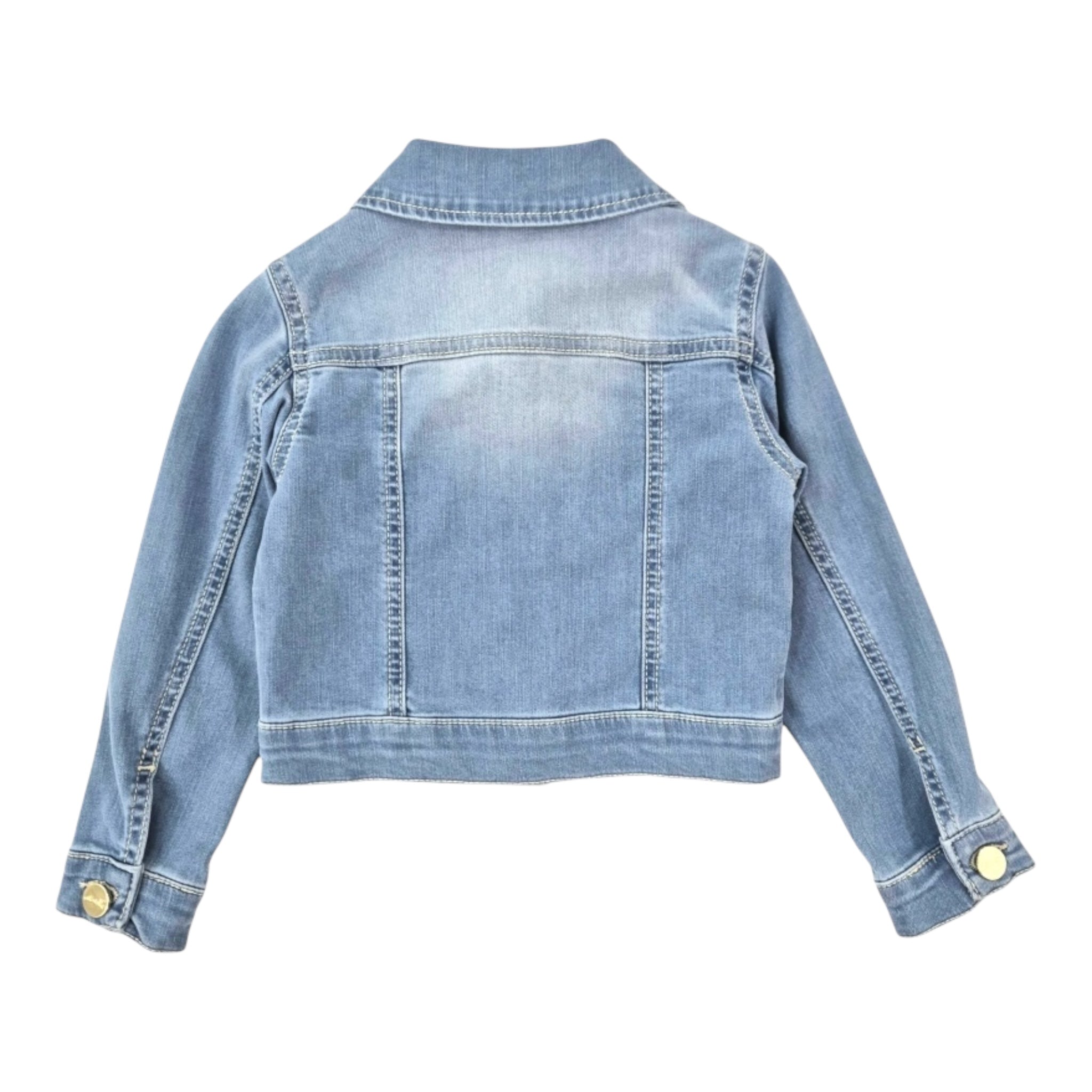 U+È Giubbino In Denim Tinta Unita per Neonata UE1716 BLU U+è 