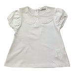 U+È T-Shirt Tinta Unita con Colletto per Neonata UE1773N BIANCO U+è 