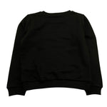Vicolo Felpa Chiusa Girocollo Tinta Unita con Logo per Bambina 3141F0759 NERO VICOLO 