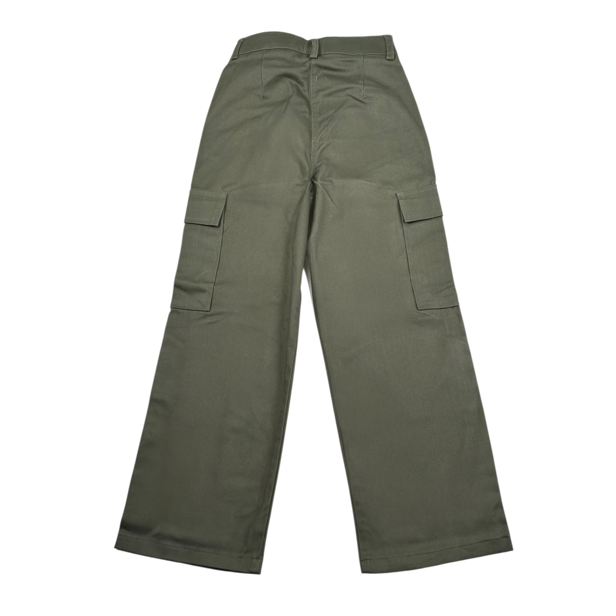 Vicolo Pantalone Tinta Unita Modello Palazzo  per Bambina 3141P1184 VERDE VICOLO 