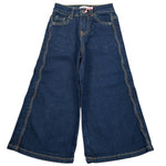 Vicolo Jeans Tinta Unita Modello Palazzo per Bambina 3141PDZ00117 BLU VICOLO 