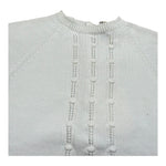 Wedoble Pagliaccetto Mezza Manica Tinta Unita con Ricami per Neonato V2401305R BIANCO WEDOBLE 