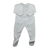 Wedoble Tutina Manica Lunga Tinta Unita per Neonato V2401346A BIANCO WEDOBLE 