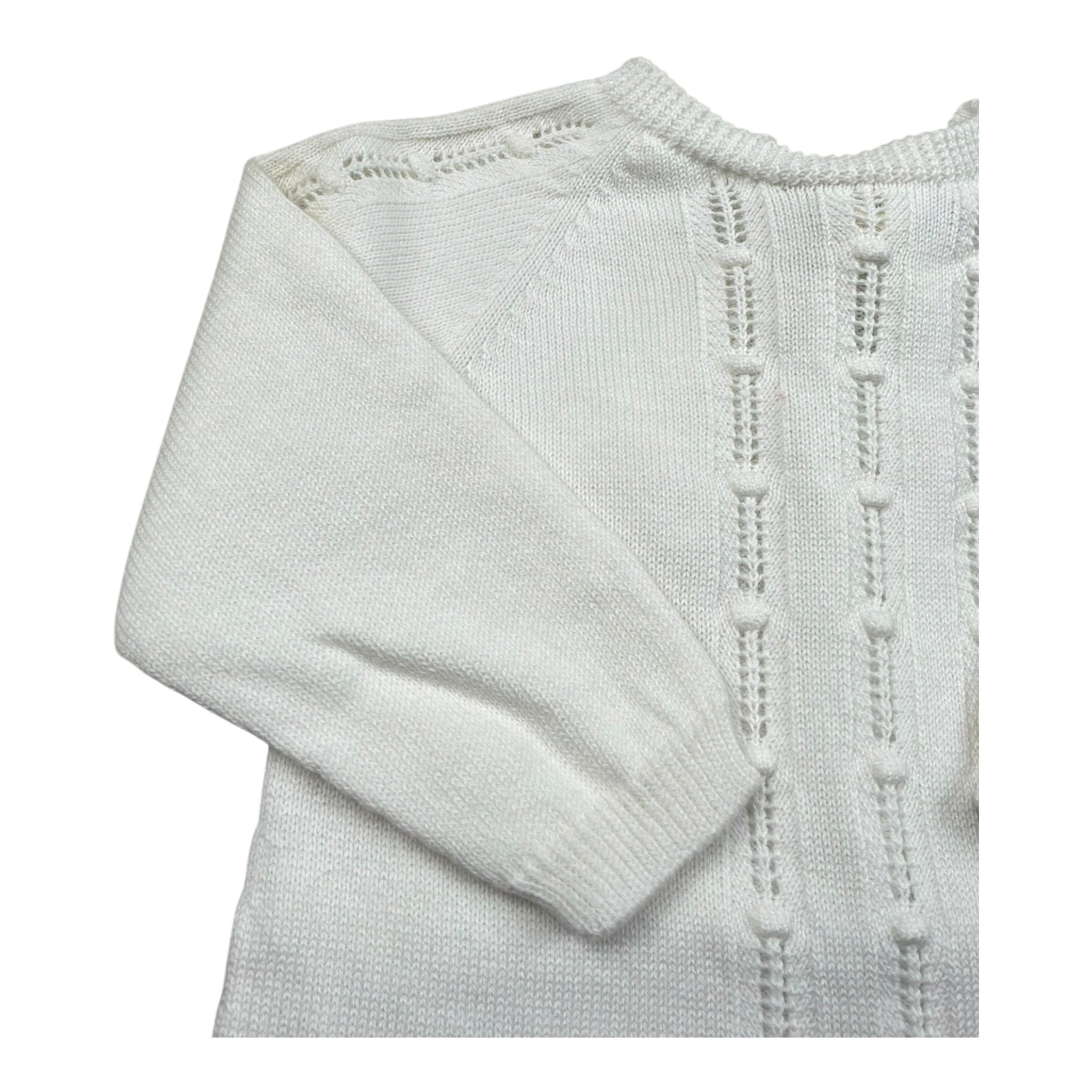 Wedoble Tutina Manica Lunga Tinta Unita per Neonato V2401346A BIANCO WEDOBLE 