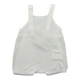 Wedoble Salopette Tinta Unita con Taschino per Neonato V24033035B BIANCO WEDOBLE 