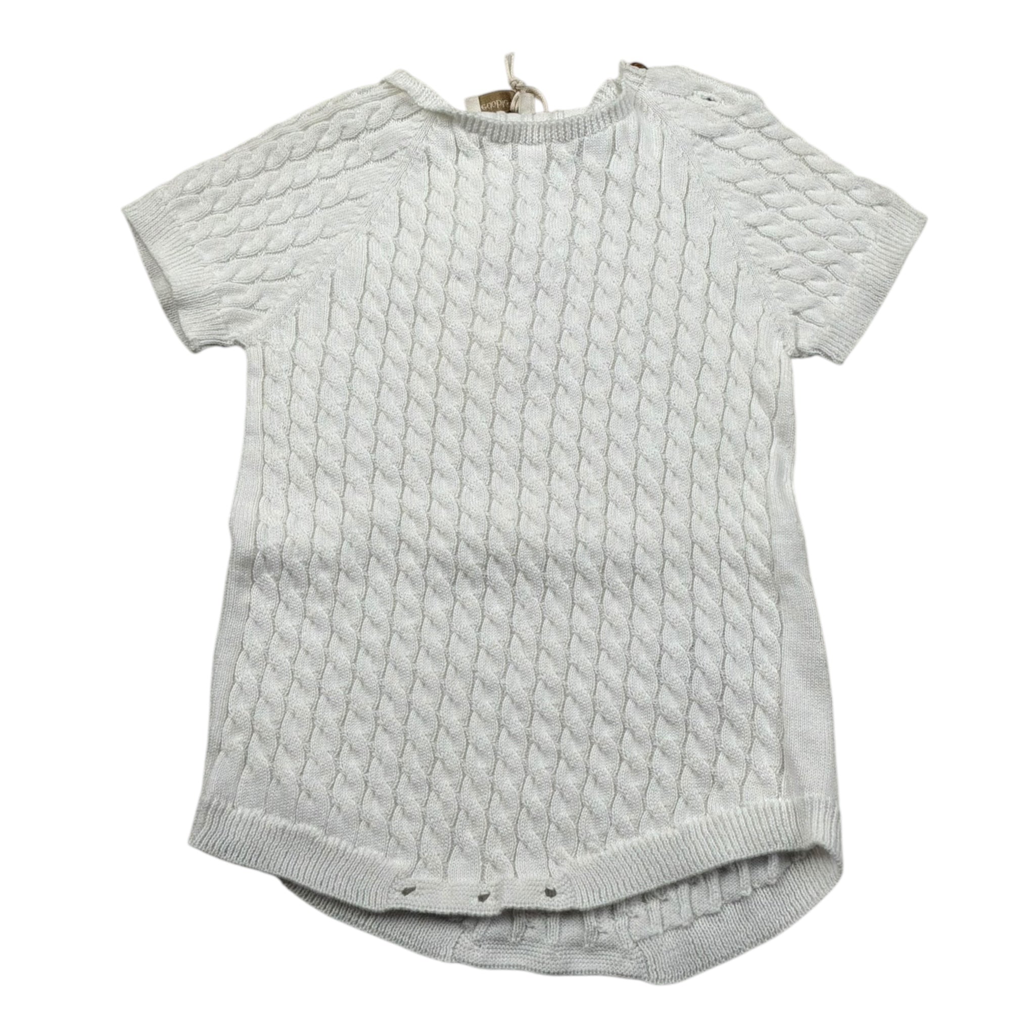 Wedoble Pagliaccetto Mezza Manica Tinta Unita per Neonato V2404305R BIANCO WEDOBLE 