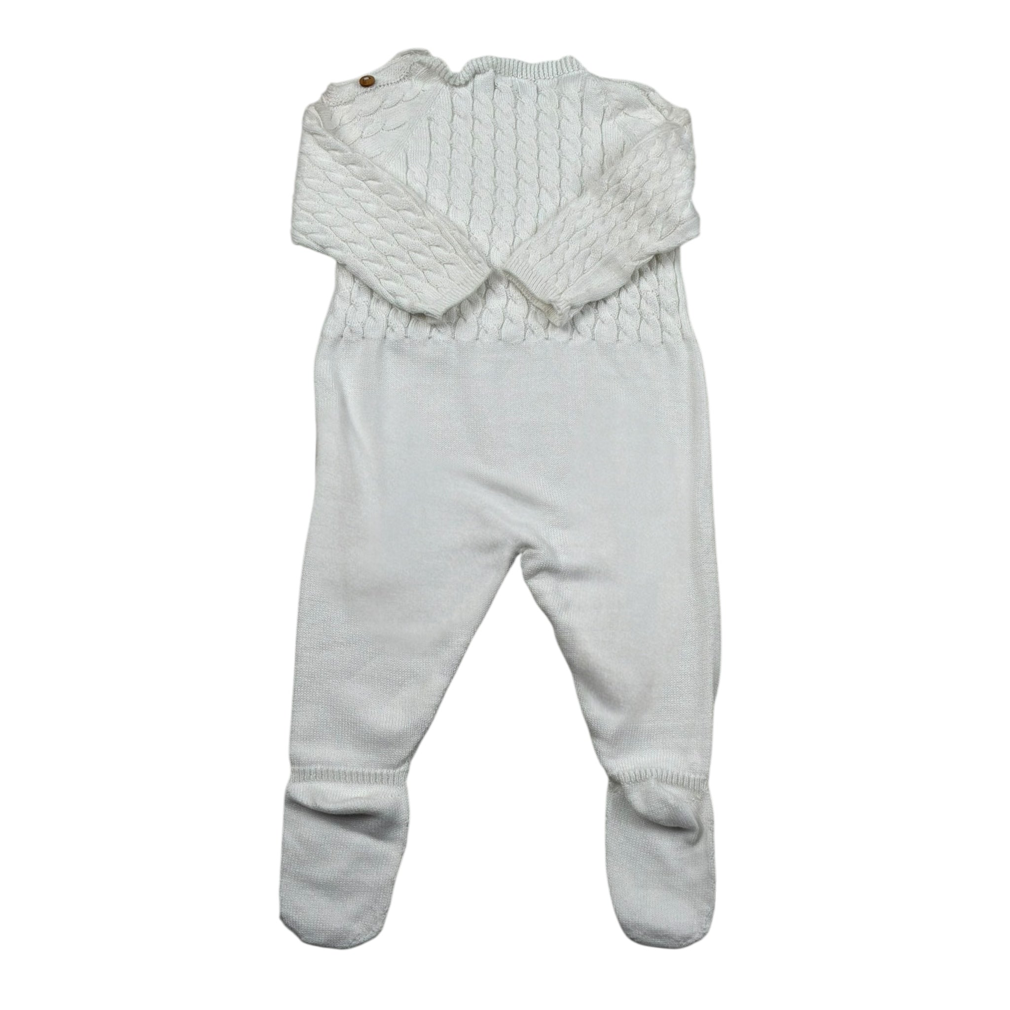 Wedoble Tutina Manica Lunga Tinta Unita per Neonato V2404346A BIANCO WEDOBLE 