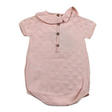 Wedoble Pagliaccetto Mezza Manica Tinta Unita per Neonata V2406305B ROSA WEDOBLE 