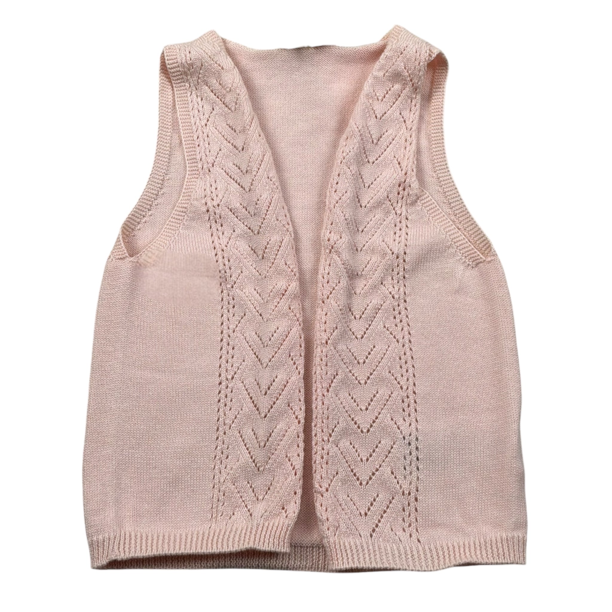Wedoble Gilet Tinta Unita con Trafori per Neonata V2502309A ROSA WEDOBLE 