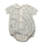 Wedoble Pagliaccetto Mezza Manica Tinta Unita per Neonata V2502716A PANNA WEDOBLE 