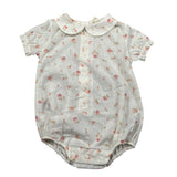 Wedoble Pagliaccetto Mezza Manica Tinta Unita per Neonata V2502716A PANNA WEDOBLE 