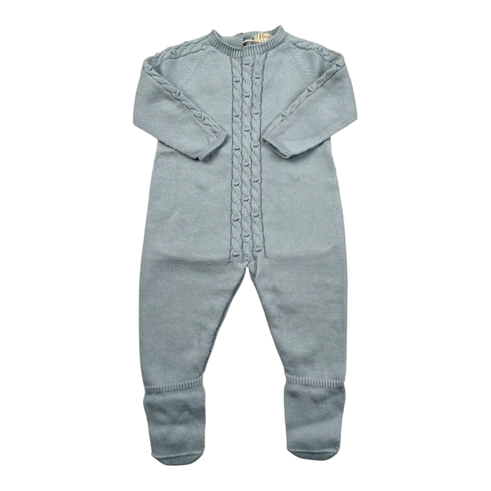 Wedoble Tutina Manica Lunga Tinta Unita per Neonato V2503346A AZZURRO WEDOBLE 