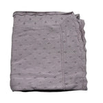 Wedoble Coperta Tinta Unita con Ricami per Neonata V2505306A LILLA WEDOBLE 