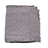 Wedoble Coperta Tinta Unita con Ricami per Neonata V2505306A LILLA WEDOBLE 