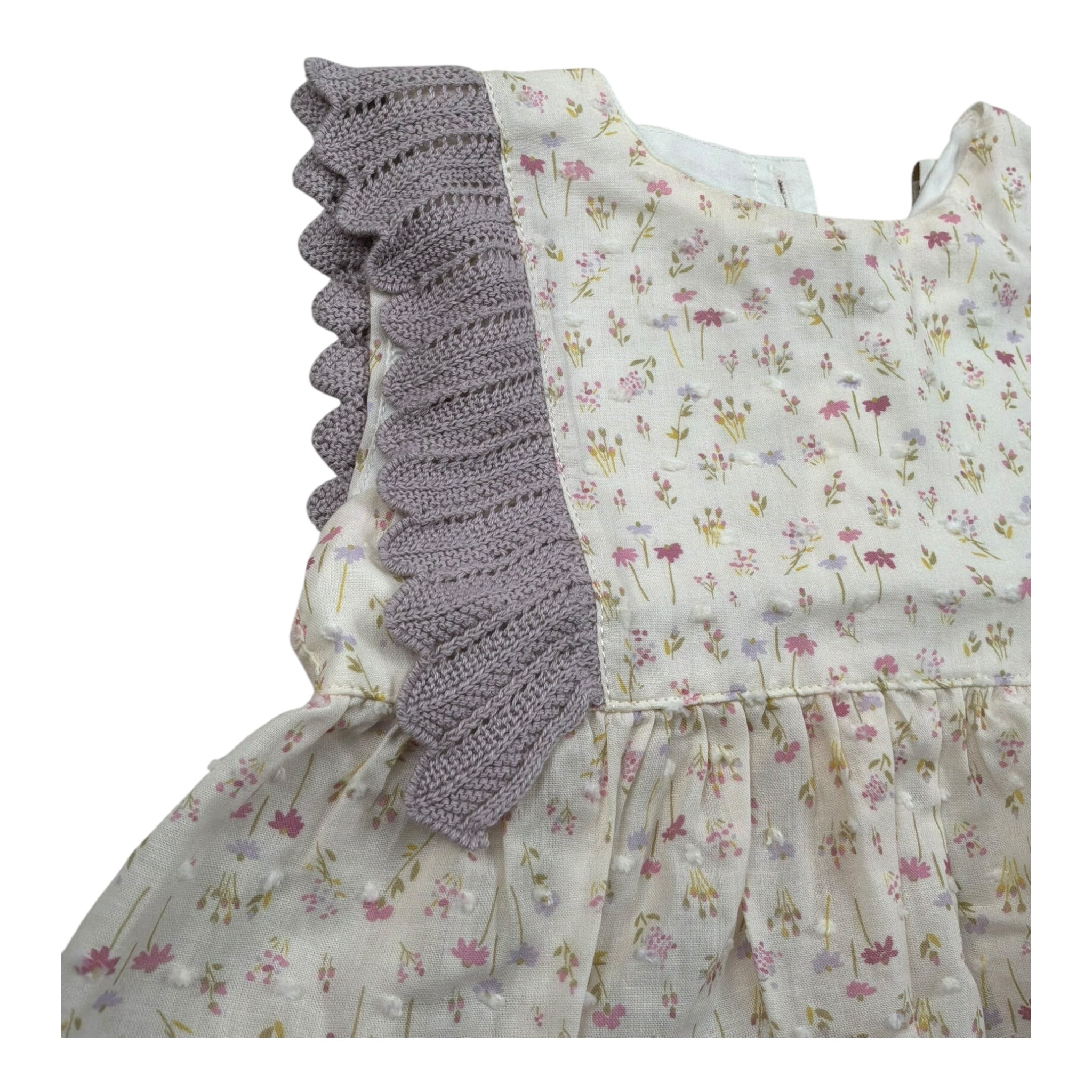 Wedoble Camicia Giromanica Tinta Unita Fantasia Floreale per Neonata V2505720E PANNA WEDOBLE 