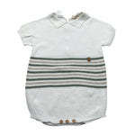 Wedoble Pagliaccetto Mezza Manica Tinta Unita per Neonato V2507305R PANNA WEDOBLE 