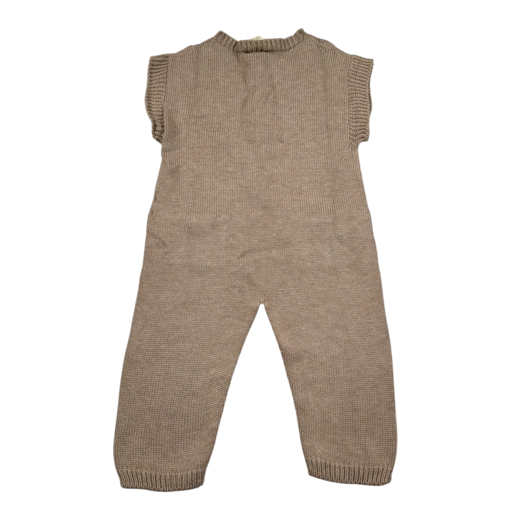 Wedoble Tutina Mezza Manica Tinta Unita per Neonato V2507310A BEIGE WEDOBLE 