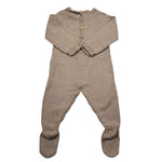 Wedoble Tutina Manica Lunga Tinta Unita con Trafori per Neonato V2507346A BEIGE WEDOBLE 