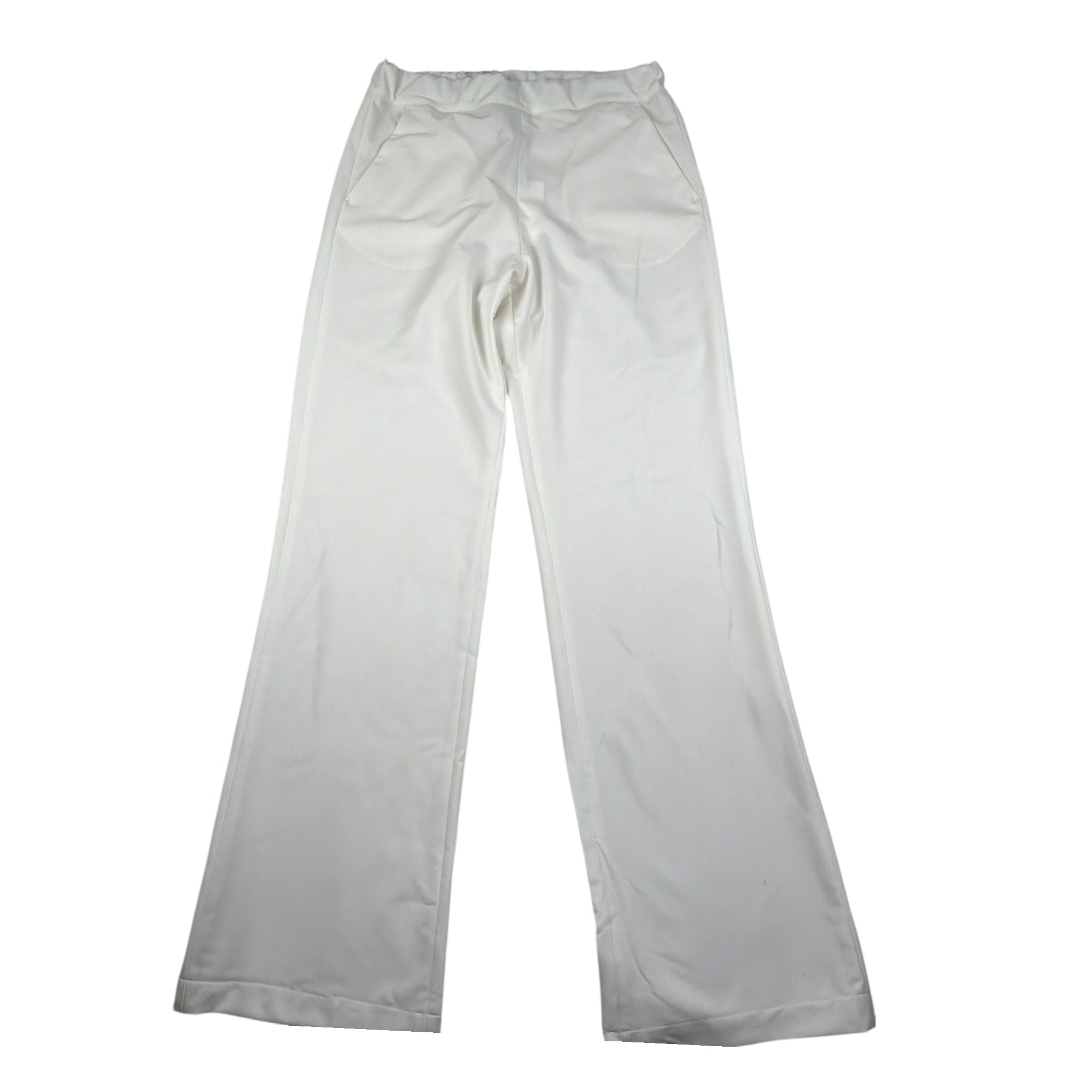 Xacus Pantalone Tinta Unita con Elastico In Vita per Bambina 85151 BIANCO XACUS 