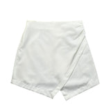 Y-Clu Gonna Tinta Unita con Elastico In Vita per Bambina Y19046 BIANCO Y-CLU 